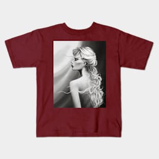 A mysterious blonde Kids T-Shirt